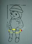 幼児バス用一点式シートベルト